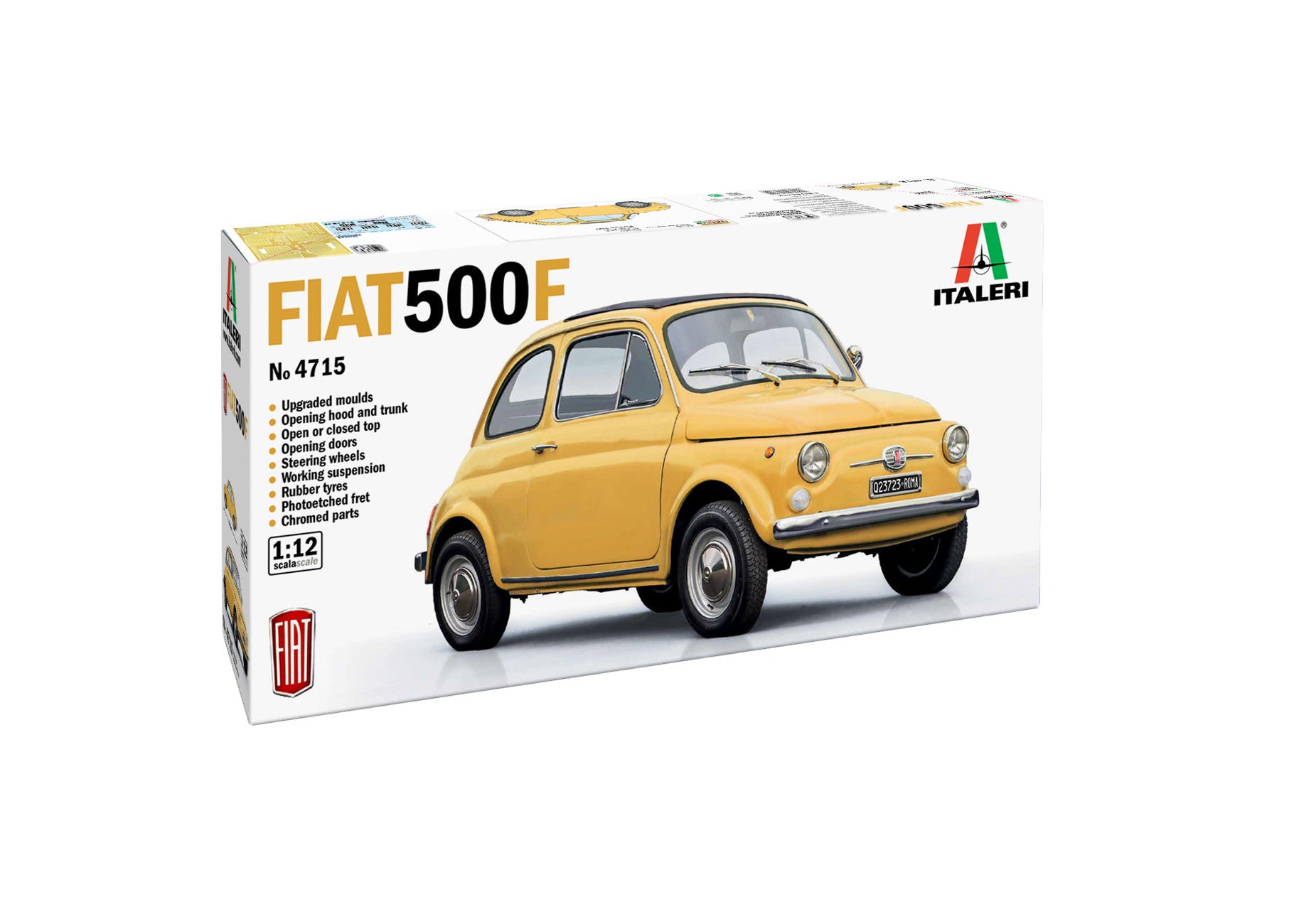 Italeri 1:12 FIAT 500 F 1968 Upgraded Edition - 4715