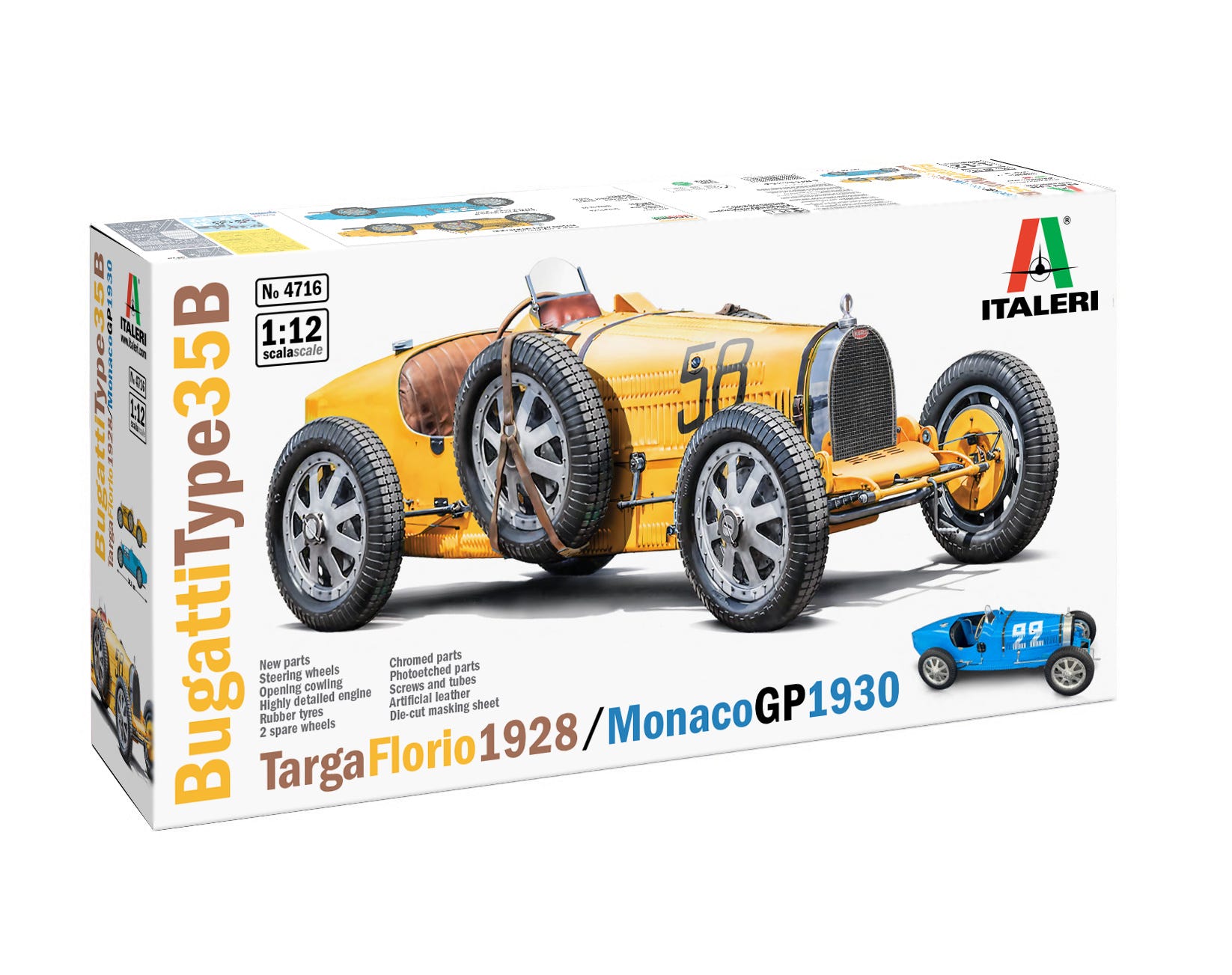 Italeri 1:12 Bugatti Type 35B - Targa Florio '29 / Monaco GP '30 - 4716