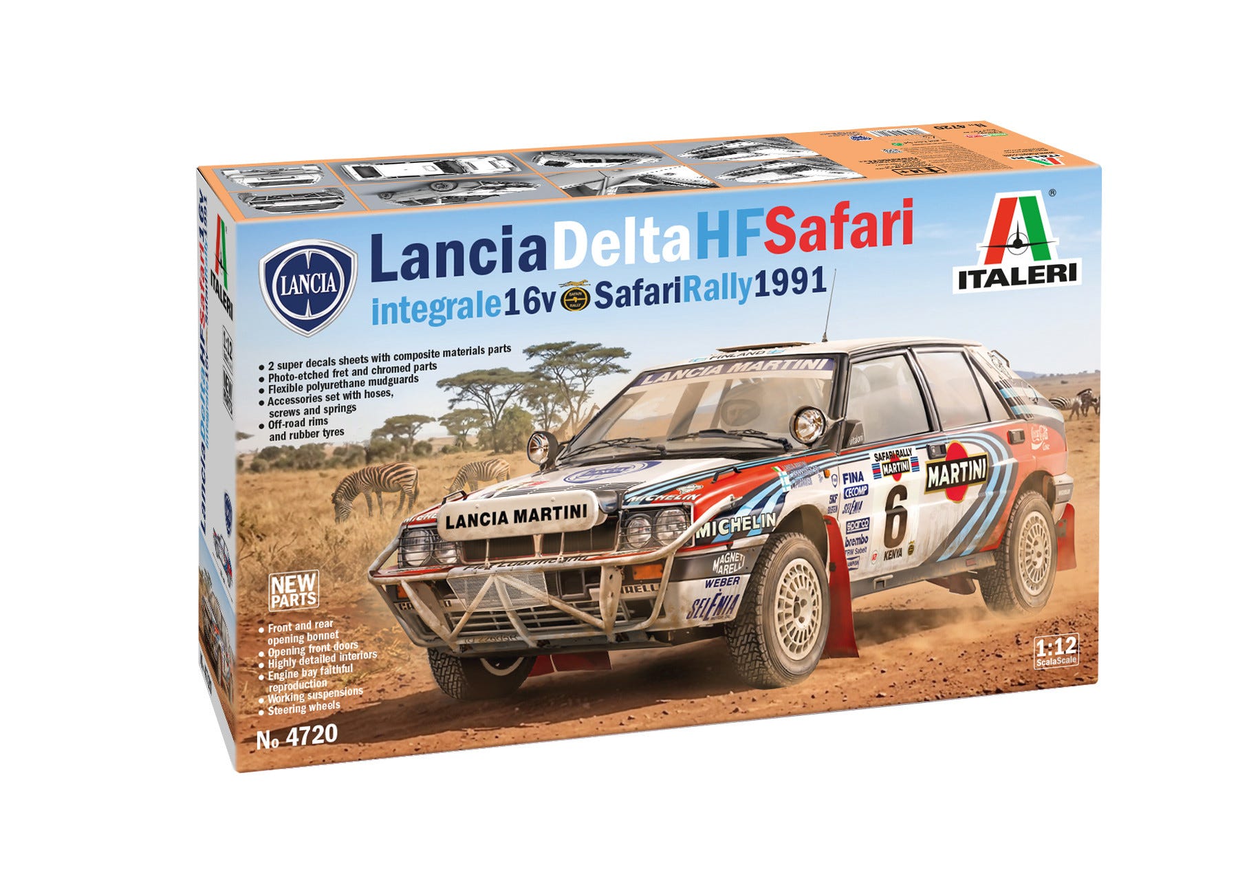 Italeri 1:12 Lancia Delta Integrale Safari 16v - 4720