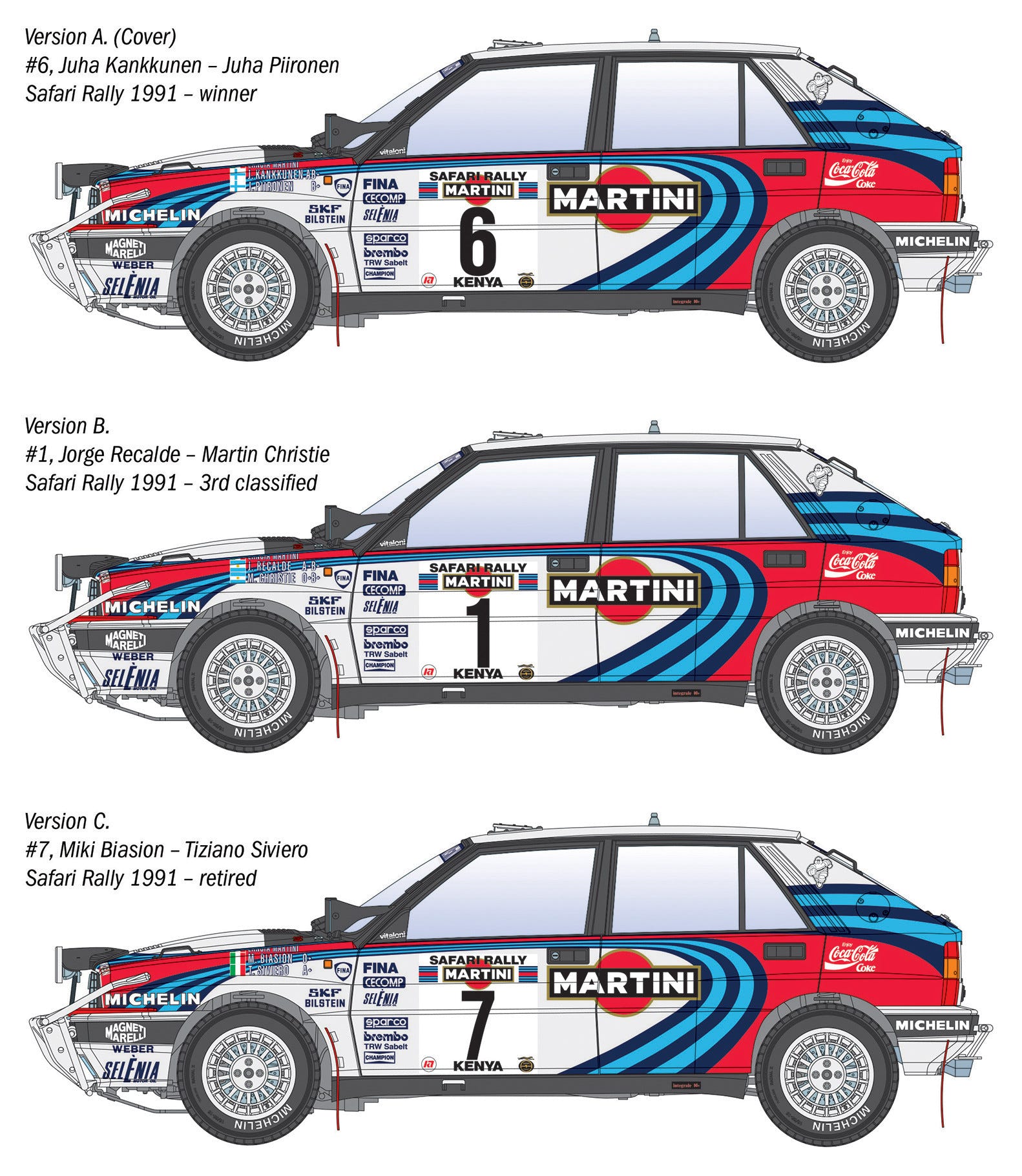 Italeri 1:12 Lancia Delta Integrale Safari 16v - 4720