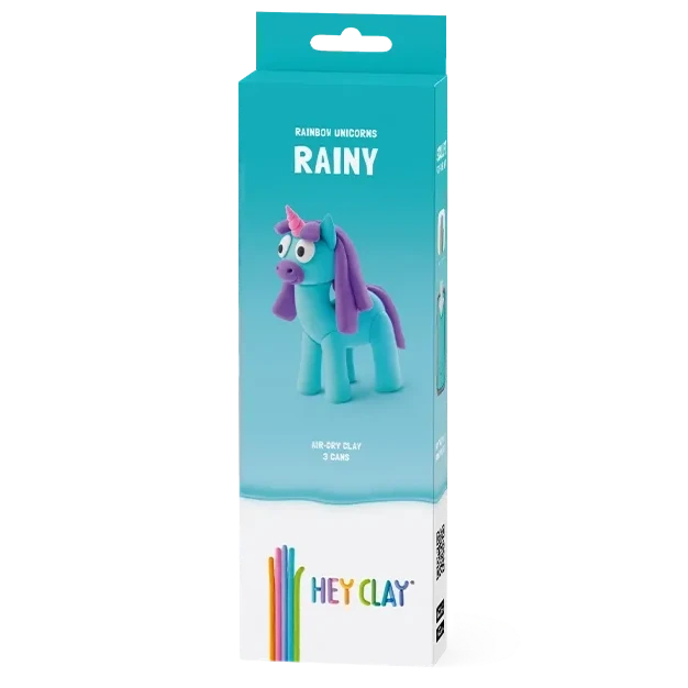 HEY CLAY Unicorn Claymates Rainy (3 Cans) - Loaded Dice