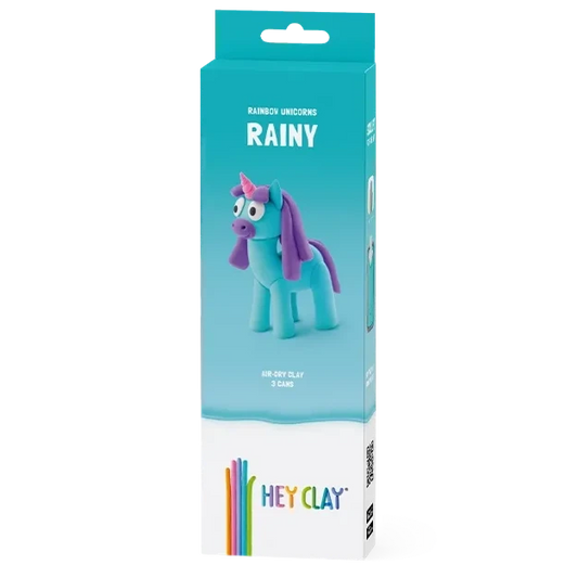 HEY CLAY Unicorn Claymates Rainy (3 Cans) - Loaded Dice