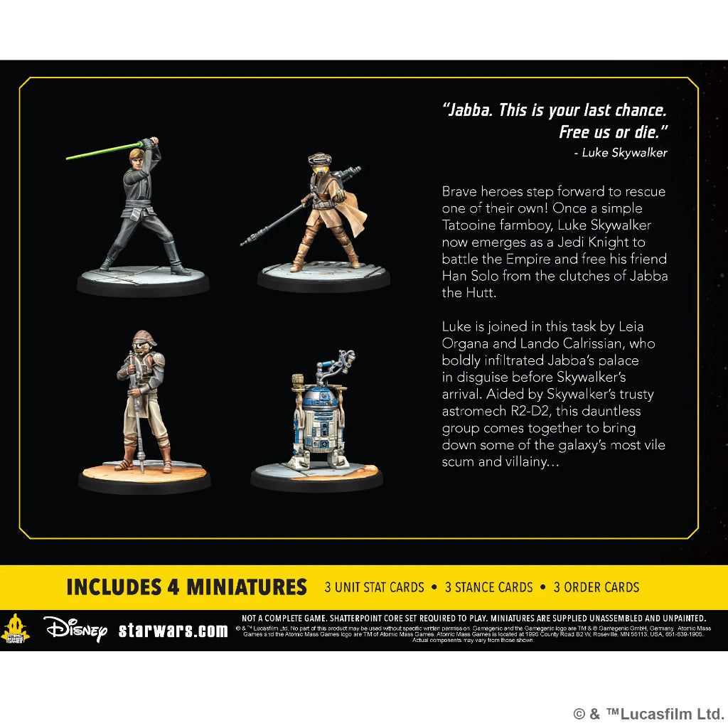 Star Wars Shatterpoint: Fearless and Inventive (Jedi Luke Skywalker Squad Pack) - Release Date 26/1/24 - Loaded Dice Barry Vale of Glamorgan CF64 3HD