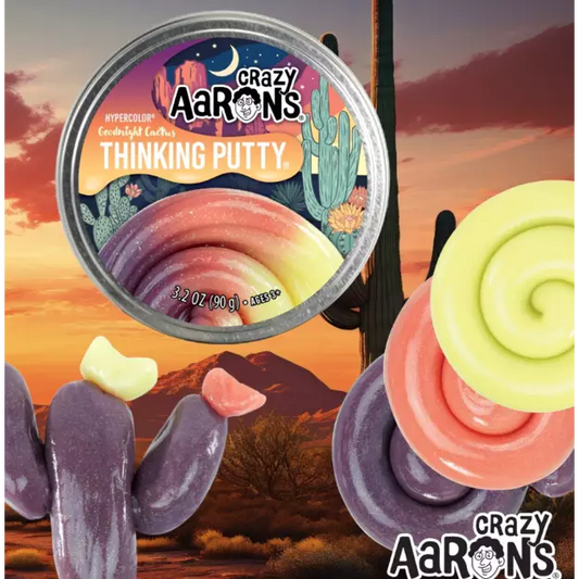 Crazy Aarons - Hypercolour Goodnight Cactus Thinking Putty - Loaded Dice