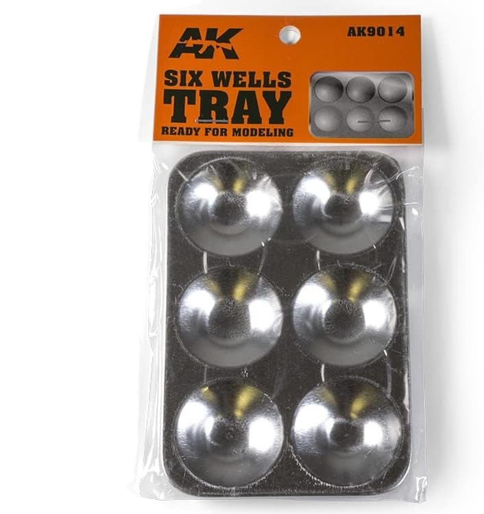 AK Interactive Six Wells Tray (AK9014) - Loaded Dice
