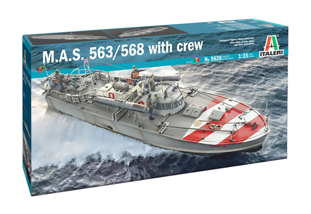 Italeri 1:35 M.A.S. 568 4a Serie with crew - 5626