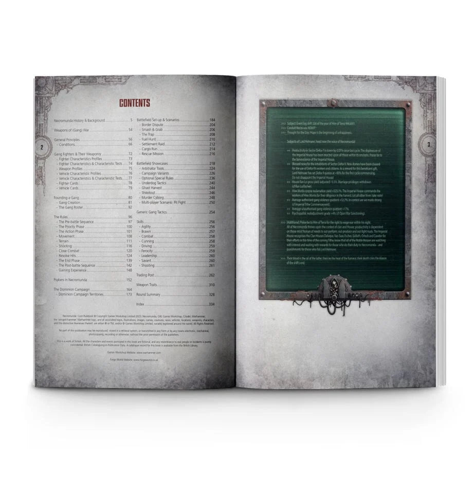 Necromunda: Rulebook (English) - Release Date 29/7/23 - Loaded Dice Barry Vale of Glamorgan CF64 3HD