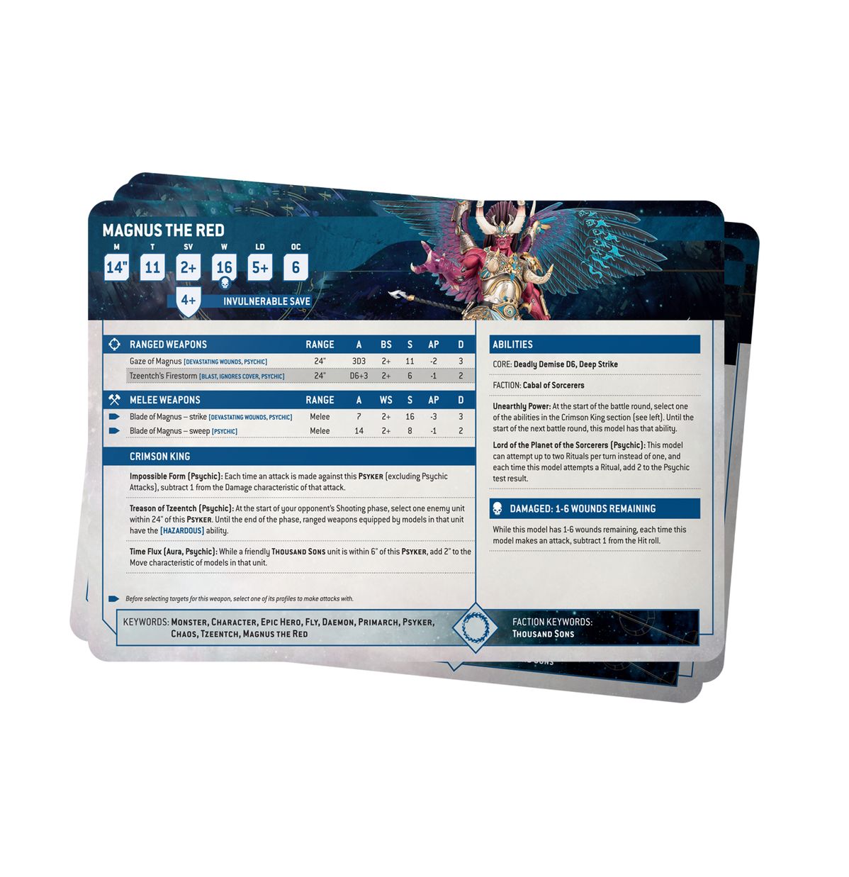 Datasheet Cards: Thousand Sons - Loaded Dice