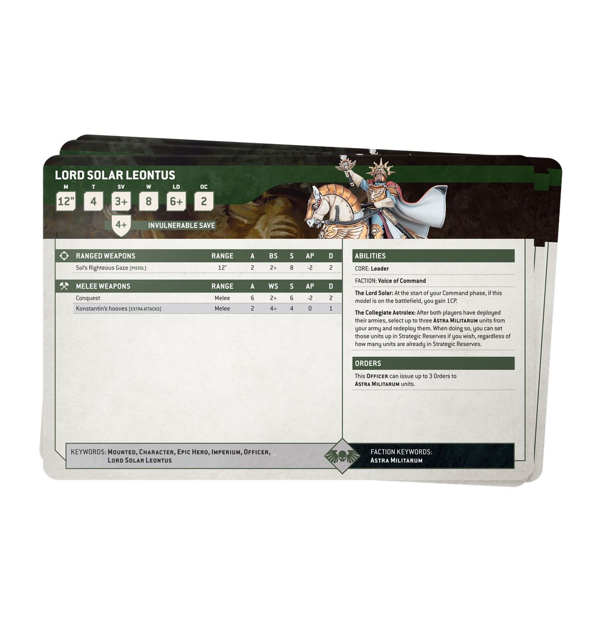 Datasheet Cards: Astra Militarum - Loaded Dice