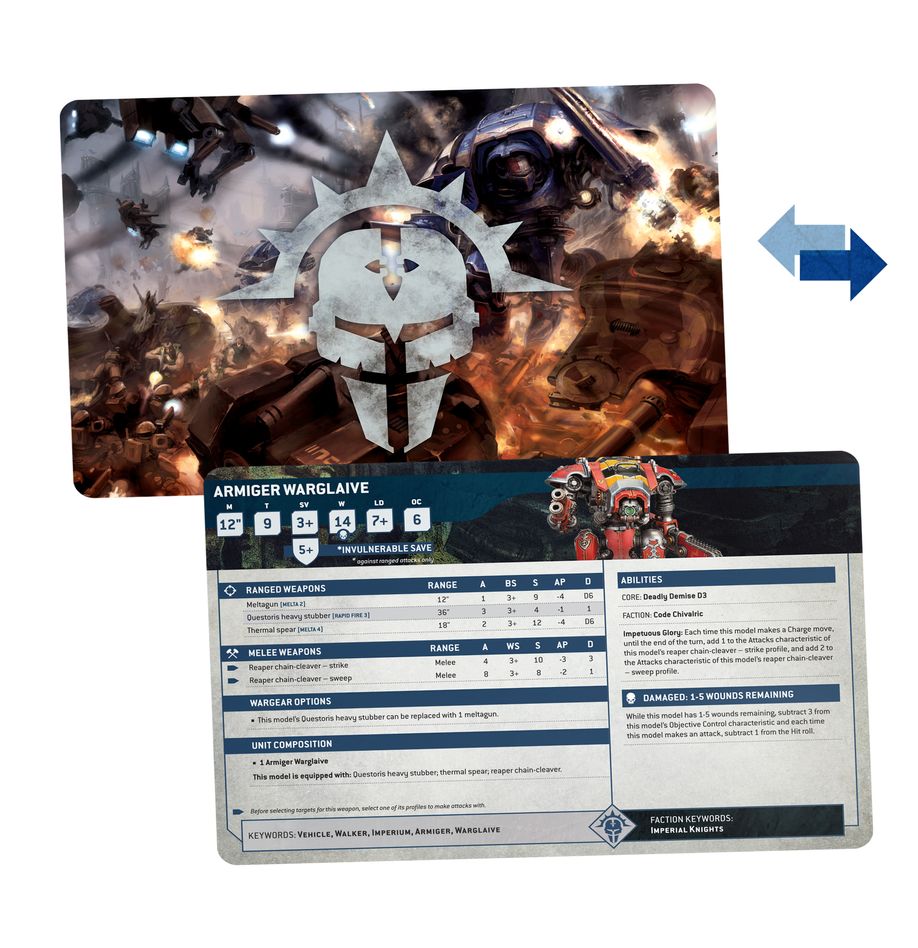 Datasheet Cards: Imperial Knights - Loaded Dice