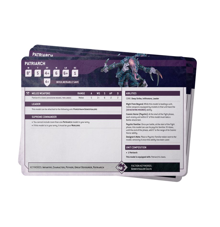 Datasheet Cards: Genestealer Cults - Loaded Dice