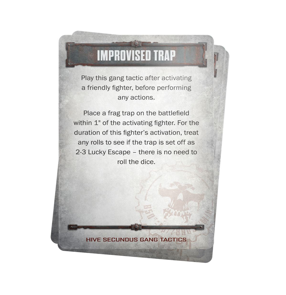 Necromunda: Hive Secundus Gang Tactics Cards - Loaded Dice