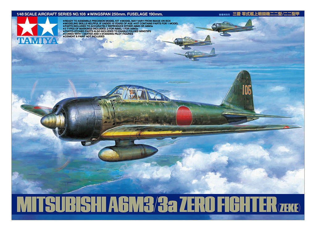 Tamiya 1:48 Mitsubishi A6M3/3A Zero (Zeke) - 61108