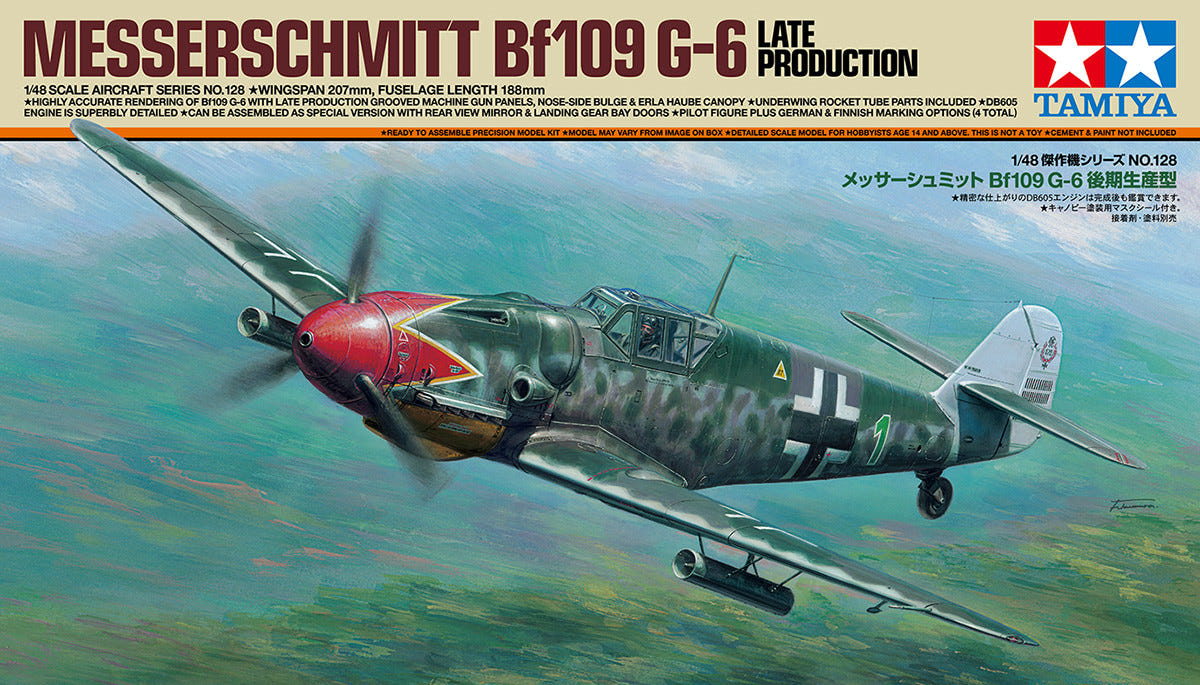 Tamiya 1:48 Bf109 G-6 Late Model - 61128