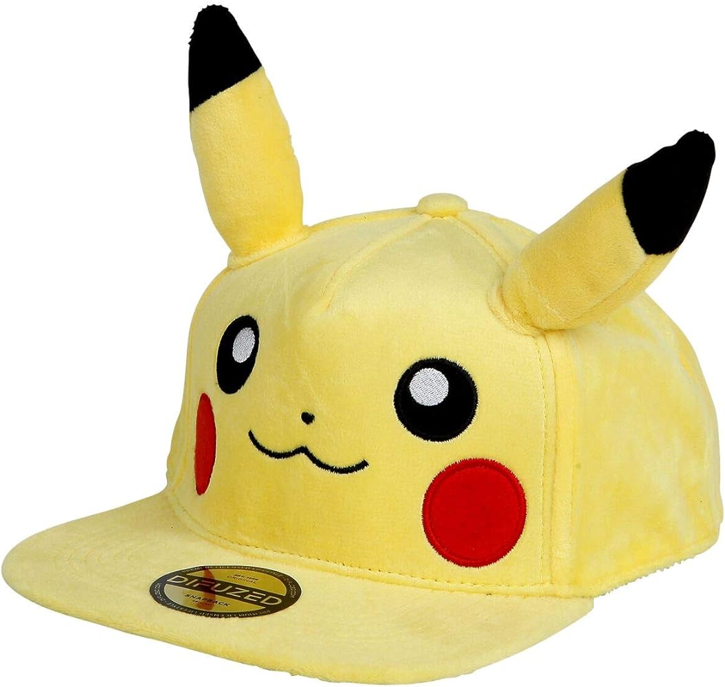 Pokemon - Pikachu Plush Novelty Snapback Cap