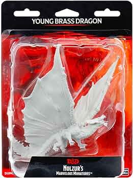 Young Brass Dragon: D&D Nolzur's Marvelous Unpainted Miniatures (W9) - Loaded Dice