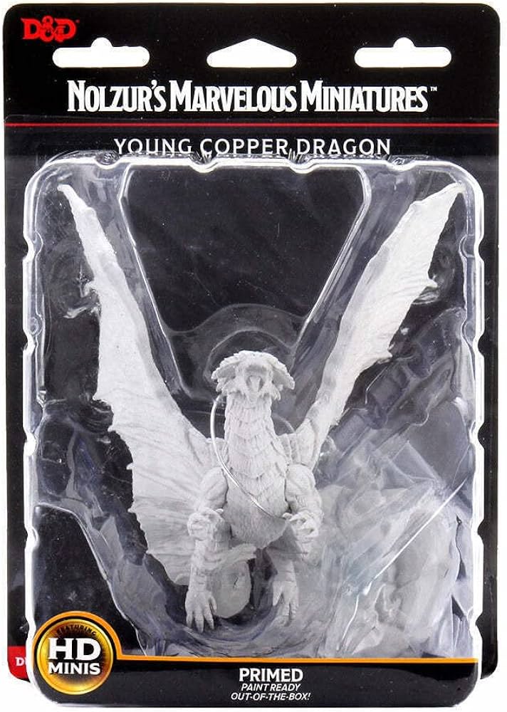 Young Copper Dragon: D&D Nolzur's Marvelous Unpainted Miniature (W8) - Loaded Dice
