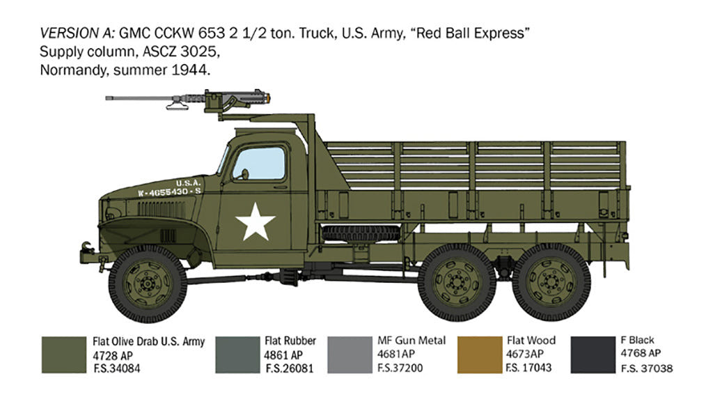 Italeri GMC 2 1:2 Ton 6x6 Truck - 6271
