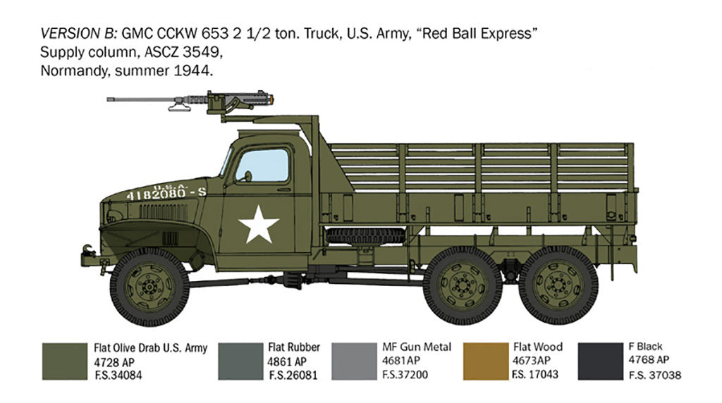 Italeri GMC 2 1:2 Ton 6x6 Truck - 6271