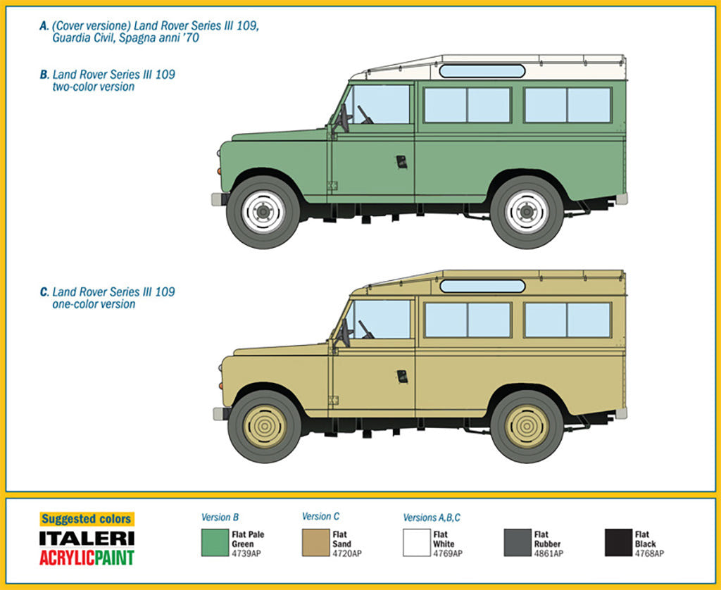 Italeri 1:35 Land Rover Series III 'Guardia Civil' - 6542