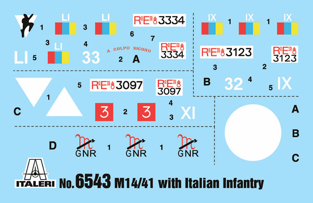 Italeri 1:35 M14/41 with Italian Infantry - 6543