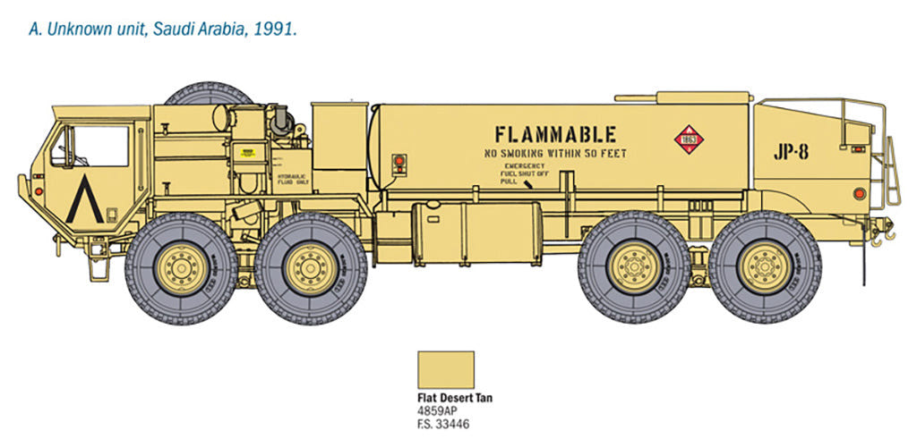Italeri 1:35 M978 Fuel Servicing Truck - 6554