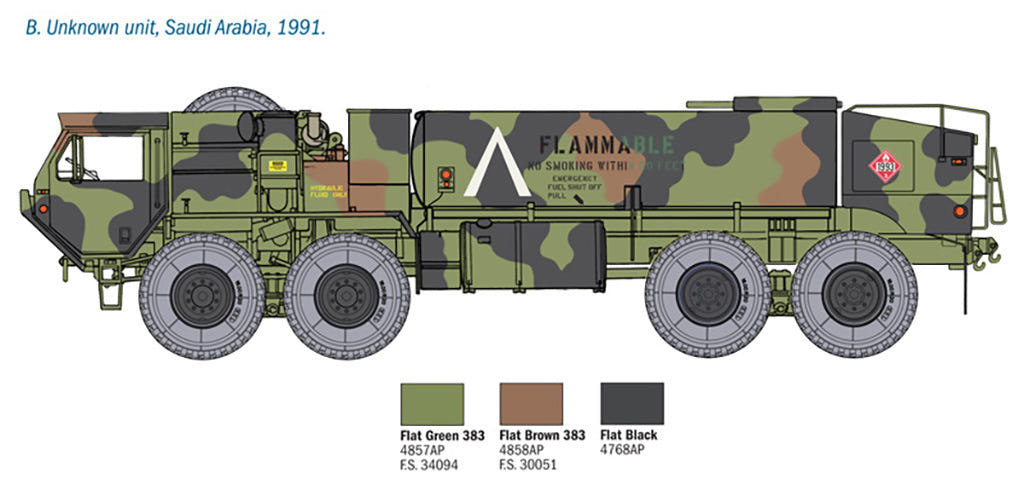 Italeri 1:35 M978 Fuel Servicing Truck - 6554