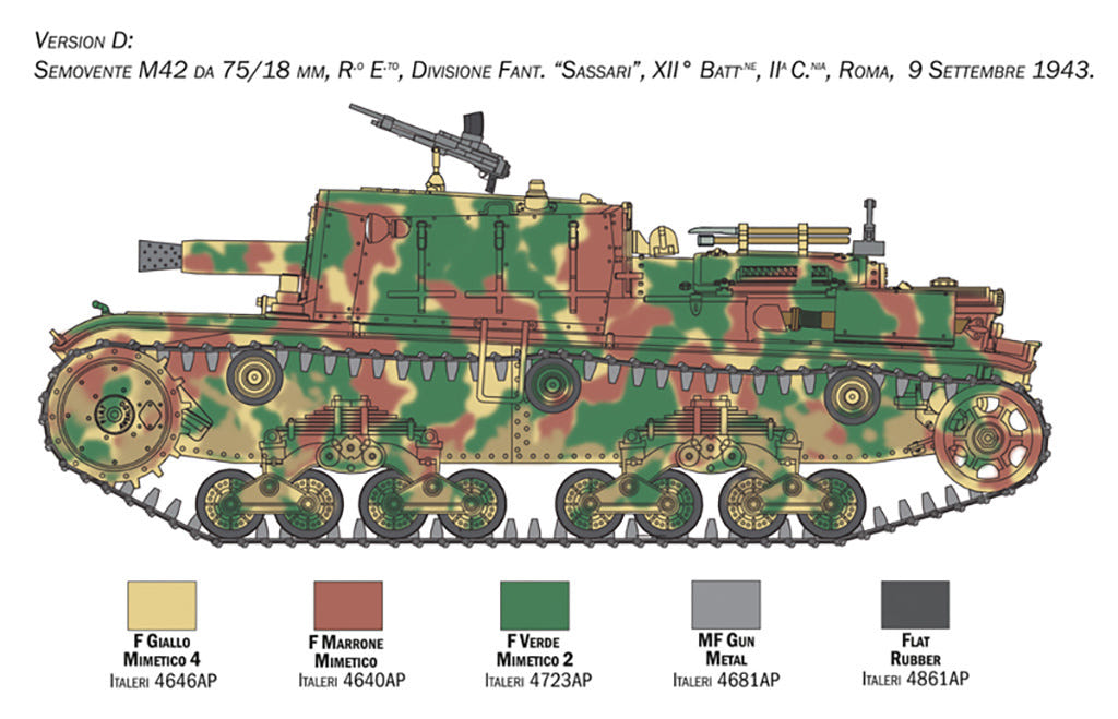Italeri 1:35 Semovente M42 da 75/18 - 6569