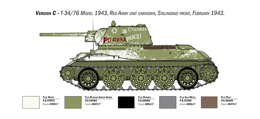 Italeri 1:35 T-34/76 Mod. 43 - 6570