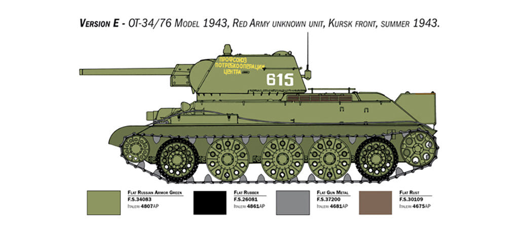 Italeri 1:35 T-34/76 Mod. 43 - 6570