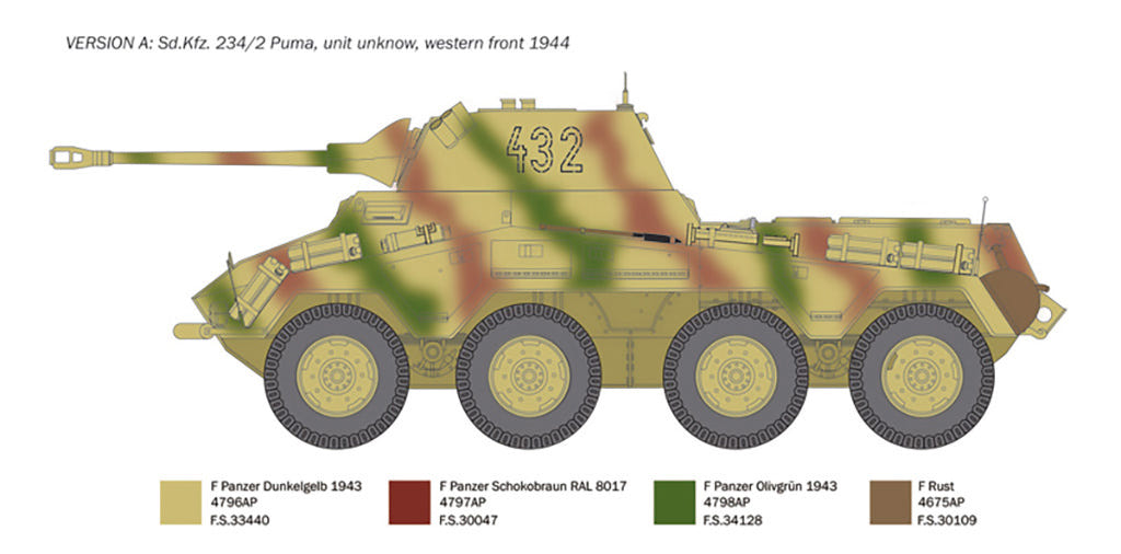 Italeri 1:35 Sd. Kfz.234/2 Puma - 6572