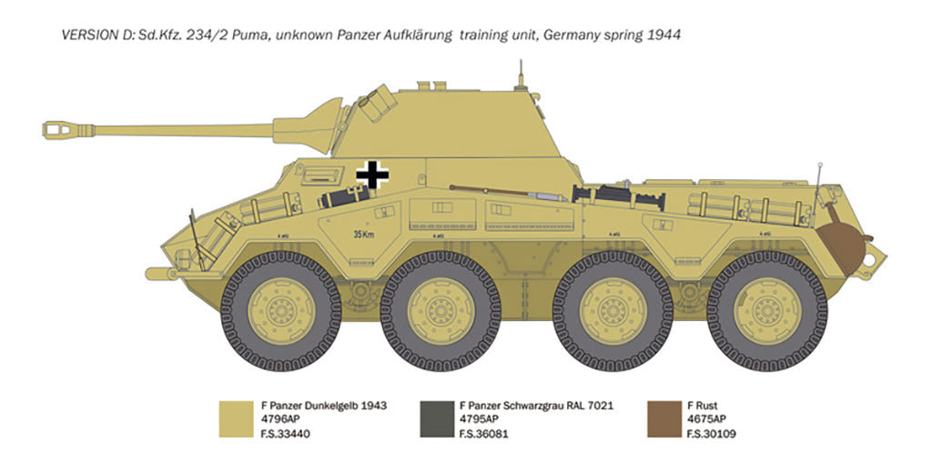 Italeri 1:35 Sd. Kfz.234/2 Puma - 6572