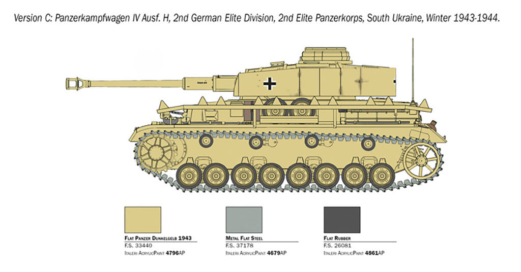 Italeri 1:35 Pz. Kpfw. IV Ausf. H - 6578