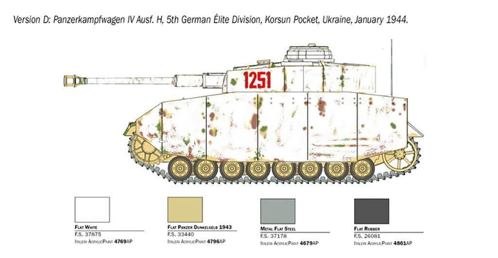 Italeri 1:35 Pz. Kpfw. IV Ausf. H - 6578