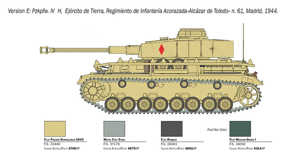 Italeri 1:35 Pz. Kpfw. IV Ausf. H - 6578
