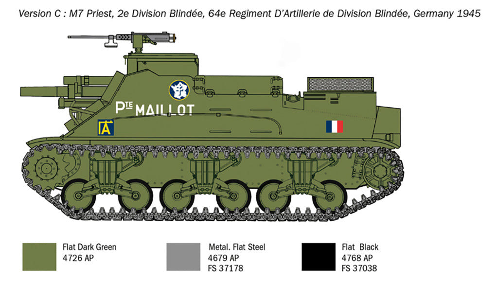 Italeri 1:35 M7 Priest self-propelled howitzer - 6580