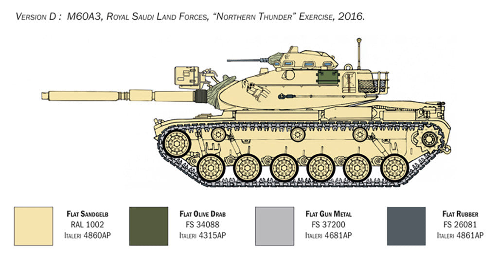Italeri 1:35 M60A3 - 6582