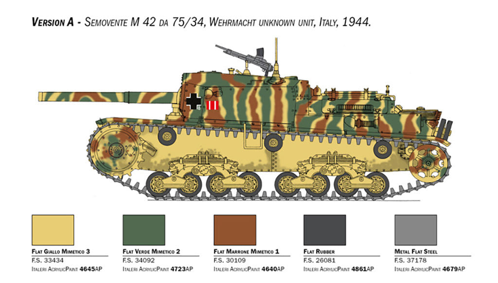 Italeri 1:35 Semovente M42 da 75/34 - 6584
