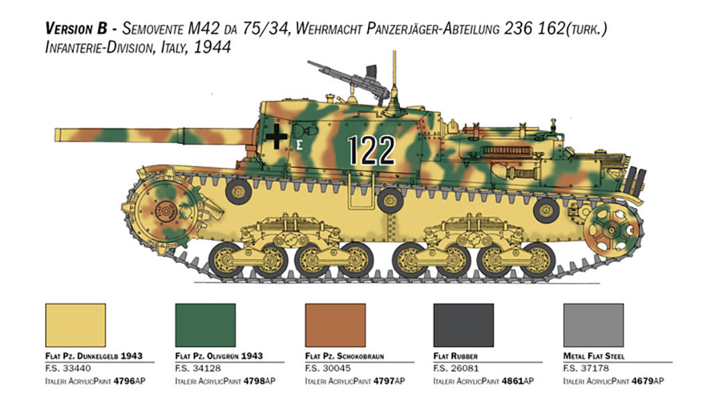 Italeri 1:35 Semovente M42 da 75/34 - 6584