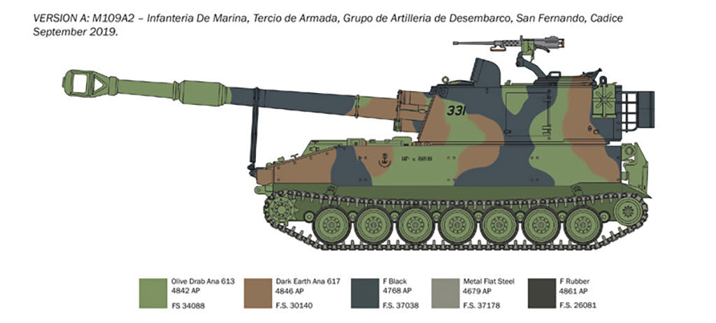 Italeri 1:35 M-109/A2-A3-G - 6589