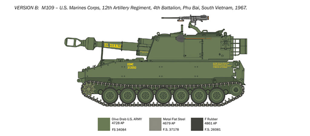 Italeri 1:35 M-109/A2-A3-G - 6589