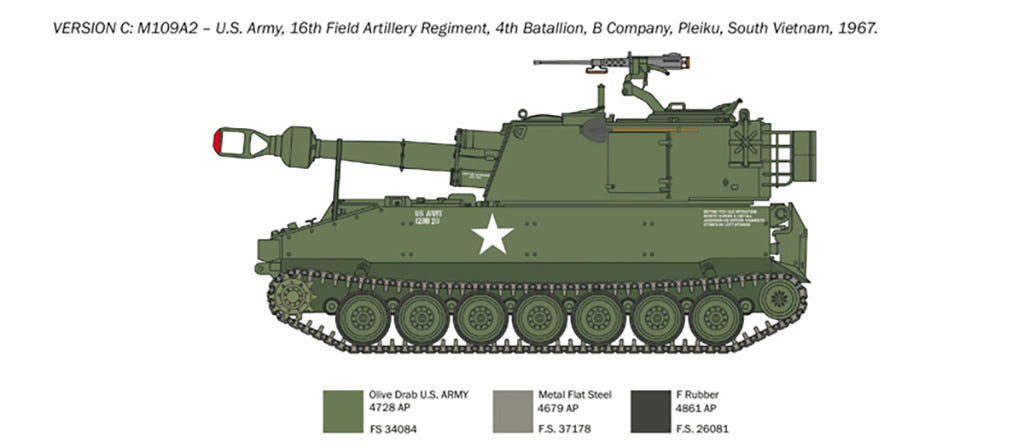 Italeri 1:35 M-109/A2-A3-G - 6589