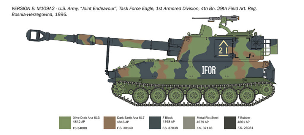 Italeri 1:35 M-109/A2-A3-G - 6589