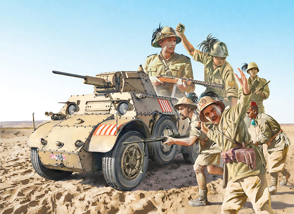 Italeri 1:35 AB 41 with Bersaglieri Italien Infantry El Almn - 6591