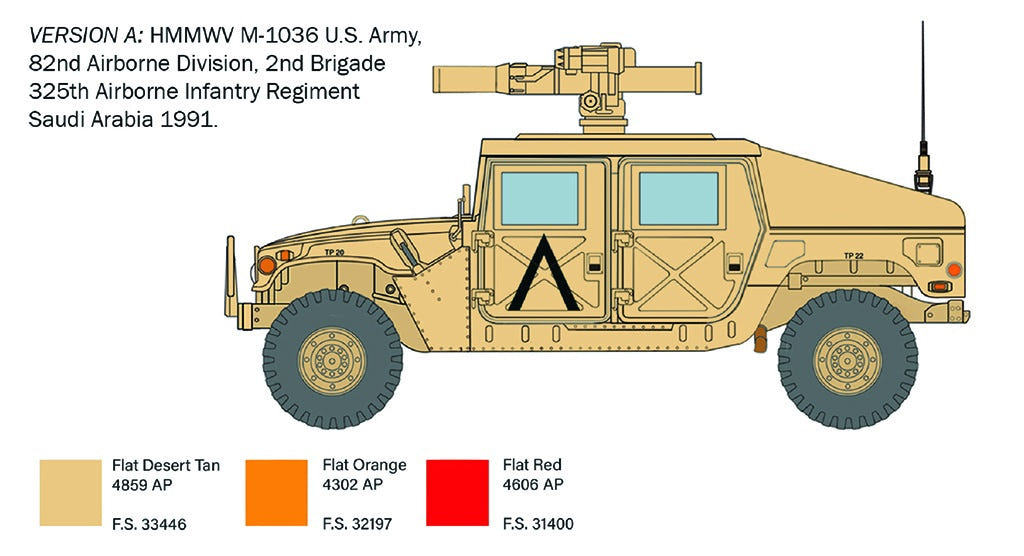 Italeri 1:35 HMMWV M966 TOW Carrier - 6598