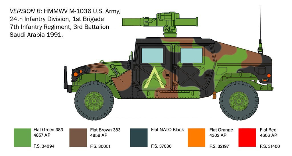 Italeri 1:35 HMMWV M966 TOW Carrier - 6598