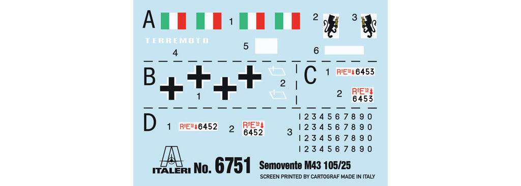 Italeri 1:35 Semovente M43 da 105/25 Bassotto - 6751