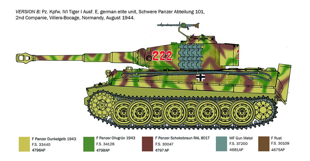 Italeri 1:35 Pz.Kpfw.VI Tiger I Ausf.E late prod. - 6754