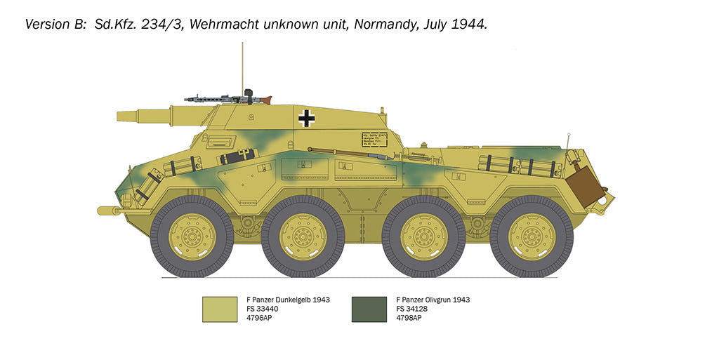 Italeri 1:35 Sd.Kfz. 234/3 - 6756