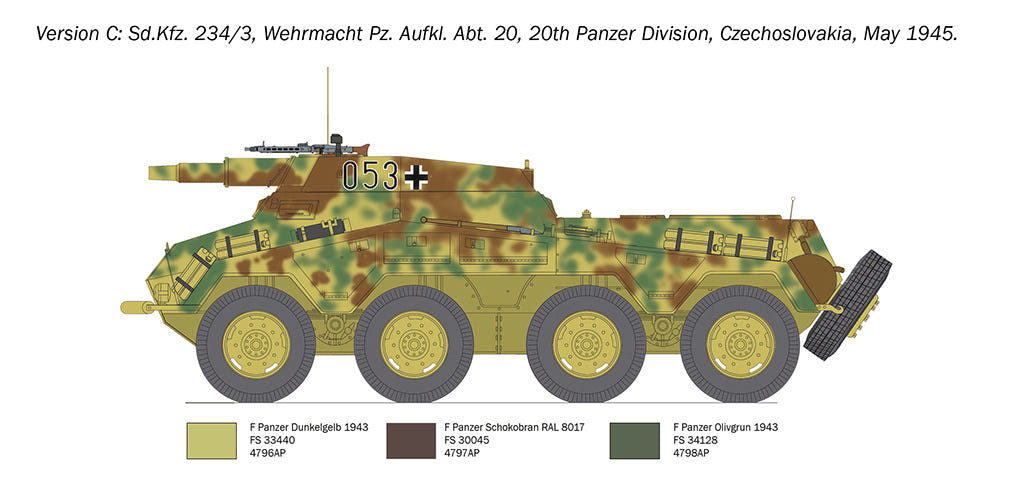 Italeri 1:35 Sd.Kfz. 234/3 - 6756